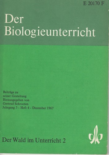 Der biologieunterricht heft - der,