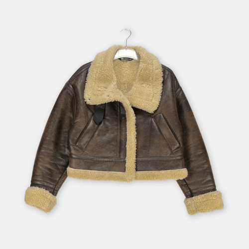 Zara lederjacke damen mit - lederjacke,