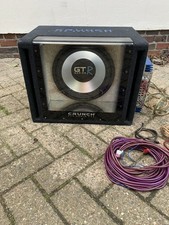 Aktiv Subwoofer Bass Crunch GTi800A Activ Subwoofer mit Endstufe Verstärker Gehä