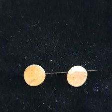 Gold-Ohrstecker 8mm, Ohrringe, NEU, gebürstet+unregelmäßige Oberfläche, Juwelier