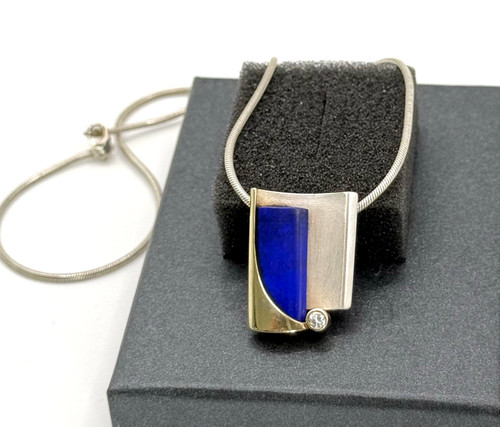 925 silber collier mit - 925,