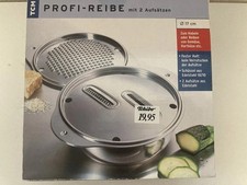 Profi Reibeset Gemüsereibe mit 2 Aufsätzen 