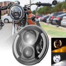 7 Zoll LED Motorrad Scheinwerfer Hi/Lo Für Honda CB350 CB450 CB550 CB750 CB900