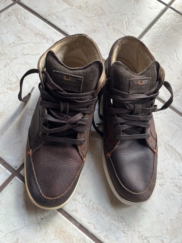 Braune lederschuhe hub - braune,