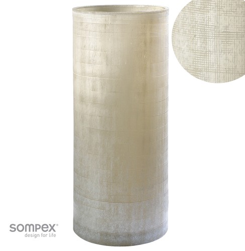 Blumenvase beige glas - beige,