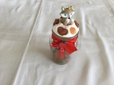 Dekoglas aus Fimo Silikon gefüllt mit Gummibärchen