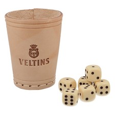 Veltins Bier Knobelbecher aus