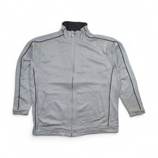 Champion Trainingsjacke Herren M Grau Vintage Sweatjacke Sportjacke Zip