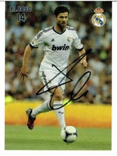 Xabi Alonso  original Real Madrid signierte Autogrammkarte, autograph, Spainen