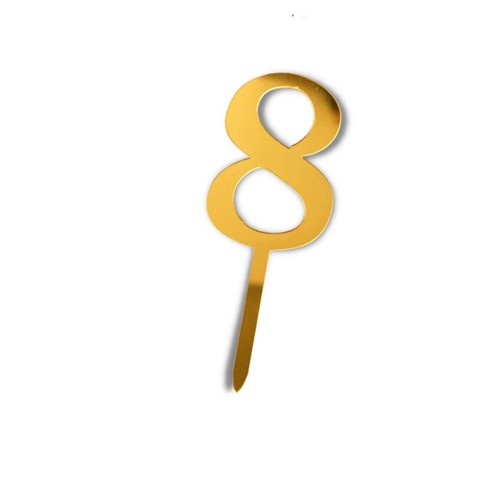 Acryl cake topper zahl - acht, 8