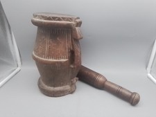 Antiker holz mörser - holz, und