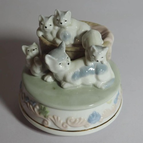 Vintage porzellan spieluhr - vintage,