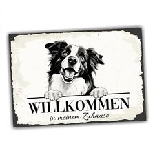 Hundeschild Willkommen Zuhause