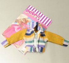 Bomberjacke VINTAGE für Barbie Petra Puppen 70er Blousonjacke Sweatshirt Retro