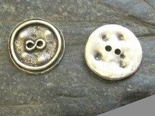 2 Trachtenknöpfe Metall 18 mm