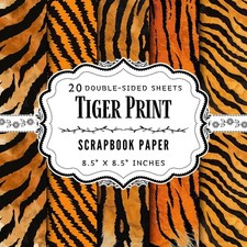 Tiger Print Scrapbook Paper