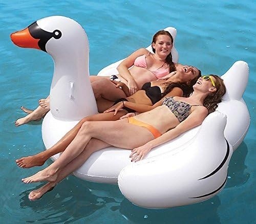 Xxl badeinsel schwan reittier - badeinsel,
