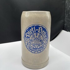 Bierkrug Brauerei Dietl Bräu Straubing Maßkrug 1L Steinzeug  Alt Reg15c