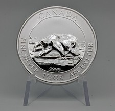 Kanada 2013 Polarbär 1,5 Unzen Oz Silber Anlagemünze St Polar Bear Eisbär