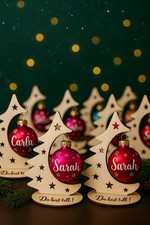 Personalisierte Kugeln Weihnachtskugeln Glas Advent Adventskalender Weihnachten