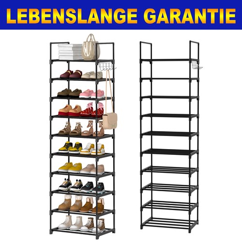 Schuhregal mit etagen hohes - schuhregal, 10