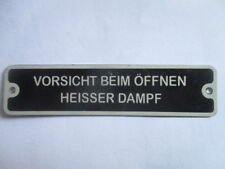 Typenschild Lanz bulldog Schild Oldtimer Traktor schild Vorsicht beim Öffnen s33