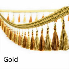 5 M Quaste Spitze Perlen Rand