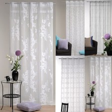 Dekoschal Jacquard Gardine 140x235cm Store Stangendurchzug transparent gemustert