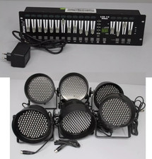 Lichtsteuerung 12 Kanäle EUROLITE LCD-12 DMX Dimmer Steuerung mit 6 Scheinwerfer