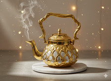 100% Kupfer Teekanne