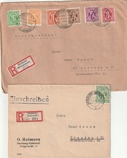 Besatzungszone , Englische , Amerikanische , 2 Briefe