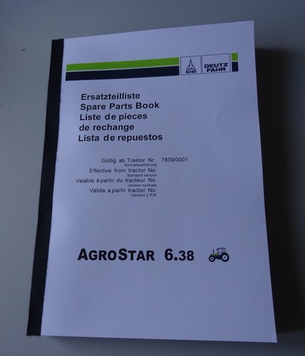 Ersatzteilliste deutz agrostar - ersatzteilliste,