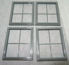 Fenster Set 4 Stück Diorama Spur-G Modellbau Gebäude Haus 1:22,5 Gartenbahn