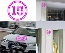 Numero 15, Aufkleber Vinyl