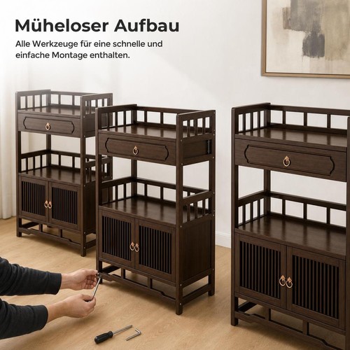Bambus büroschrank holz - bambus,