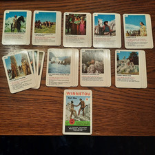 FX SCHMID Quartett WINNETOU Karl May III ( Vollständig ) KARTENSPIEL  [1970]