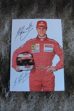 1 x Autogrammkarte Michael Schumacher 1997 extra Originalunterschrift persönlich