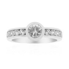 Brillant Danburit Silber Ring