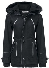Poizen Industries Winterjacke Damen Chase Coat schwarz Industrial