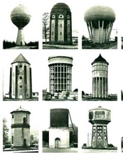 BERND + HILLA BECHER > Wassertürme< Poster 70x70cm Kunstdruck GESCHENK