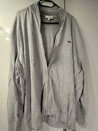 Graue lacoste strickjacke - graue,
