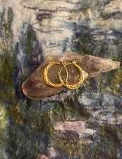 Vintage 333 Gelbgold Creolen