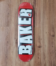 Baker Deck Skateboard Brand Logo 8.5" (RED/WHITE)