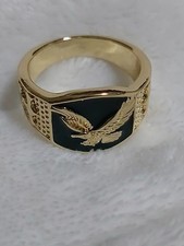 Edelstahl Ring GOLDFARBE ADLER