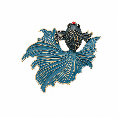 Blaue fischbrosche goldfisch - blaue,