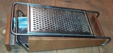 WMF Käse PARMESANREIBE aus Holz mit Edelstahl Schublade Käsereibe Raspel Metall