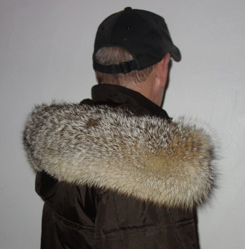 Graufuchs pelz kapuze kragen - graufuchs,