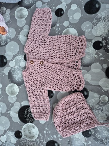 Babyjacke gehäkelt 50 mit - gehäkelt,