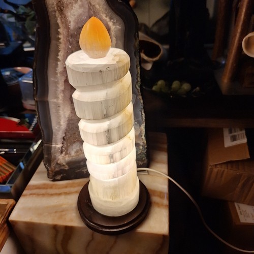 Selenit lampe 27cm - lampe, 2kg