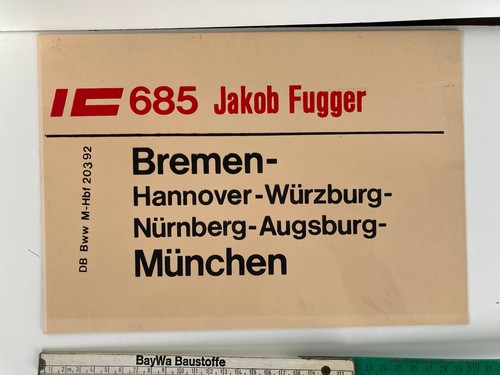 Zuglaufschild innen aus ic - aus,